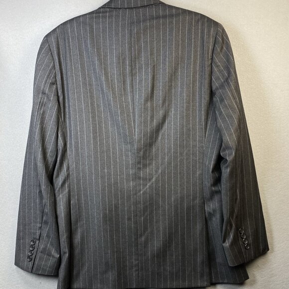 Brooks Brothers 1818 Regent Ethomas Jacket 41R Gray Striped 3 Button Italy Wool - Picture 9 of 16
